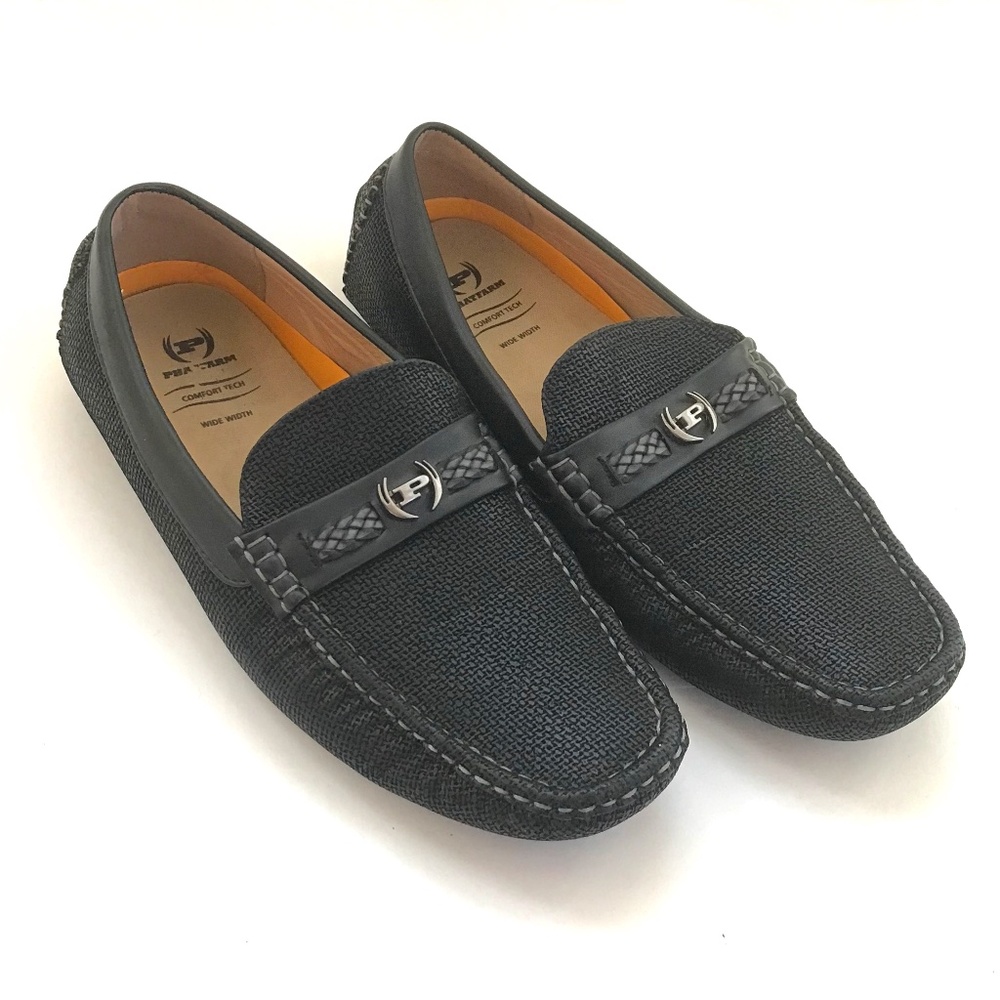 PHAT FARM Men’s Loafers Black Size 10 Wide